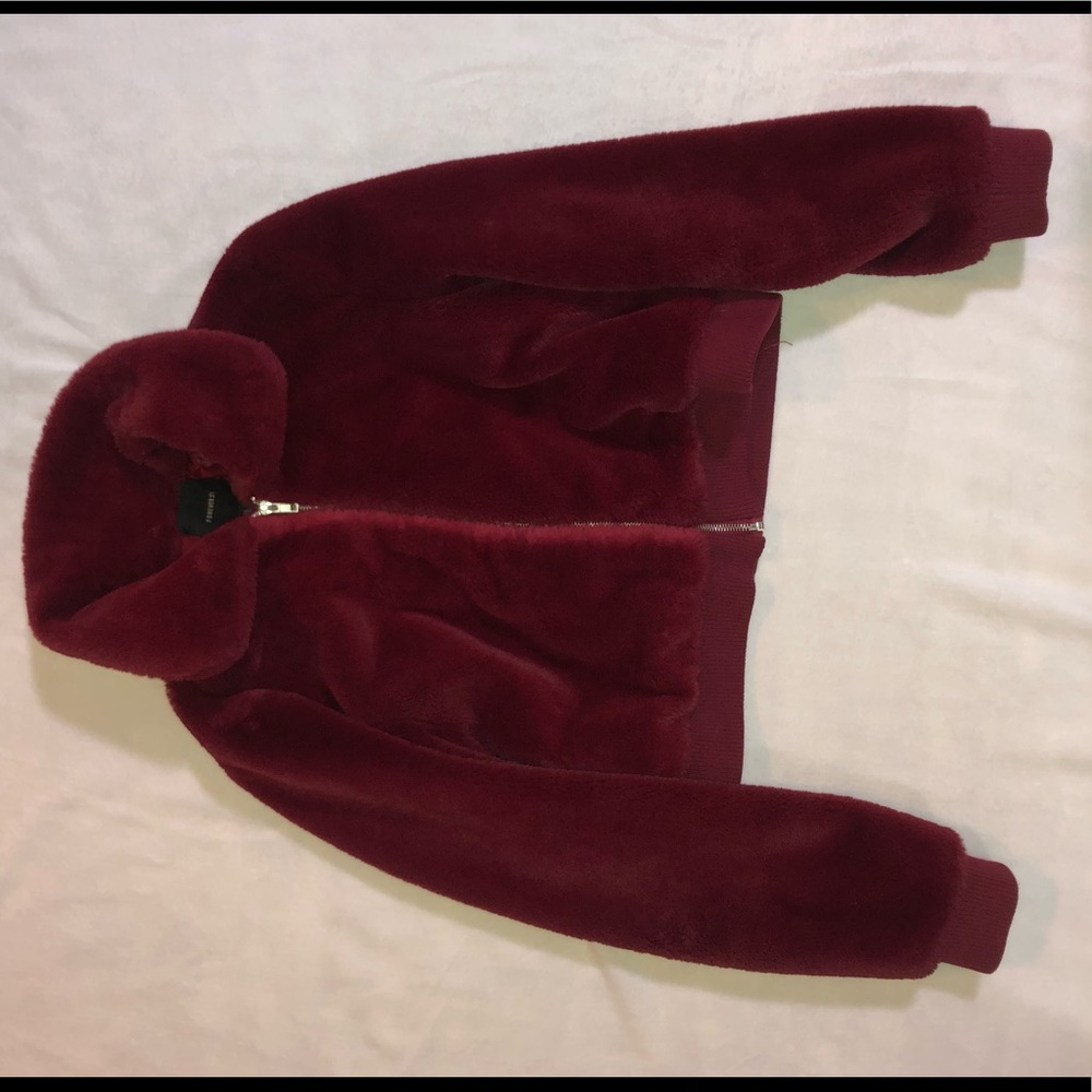 Forever 21 Women’s soft red women’s cropped jacket